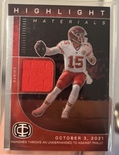 Panini 2025 Icon Collection Mahomes Patrick Mahomes II Highlight Materials HM-3