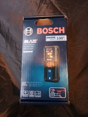 #ad Bosch Laser Distance Measurer 100#x27; $37.00