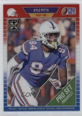 2021 Leaf Pro Set Metal Red White & Blue Rainbow 8/10 Kyle Pitts Rookie RC pn1