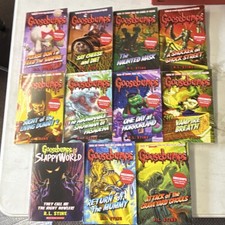Goosebumps by R.L. Stine Paperback Lot SlappyWorld, Haunted Mask, Horrorland
