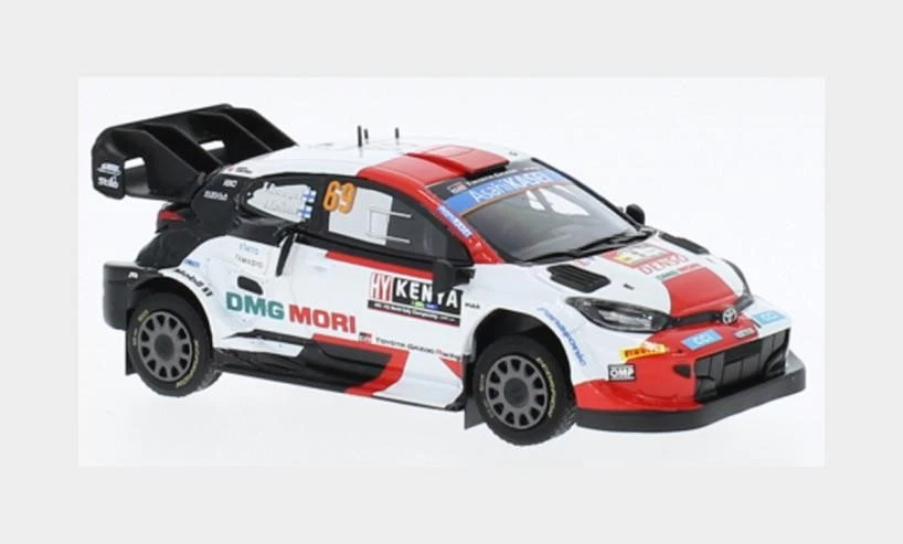 MODÈLE STATIQUE IXO 1/43 TOYOTA GR YARIS 69 ROVANPERA SAFARI RALLY 2022
