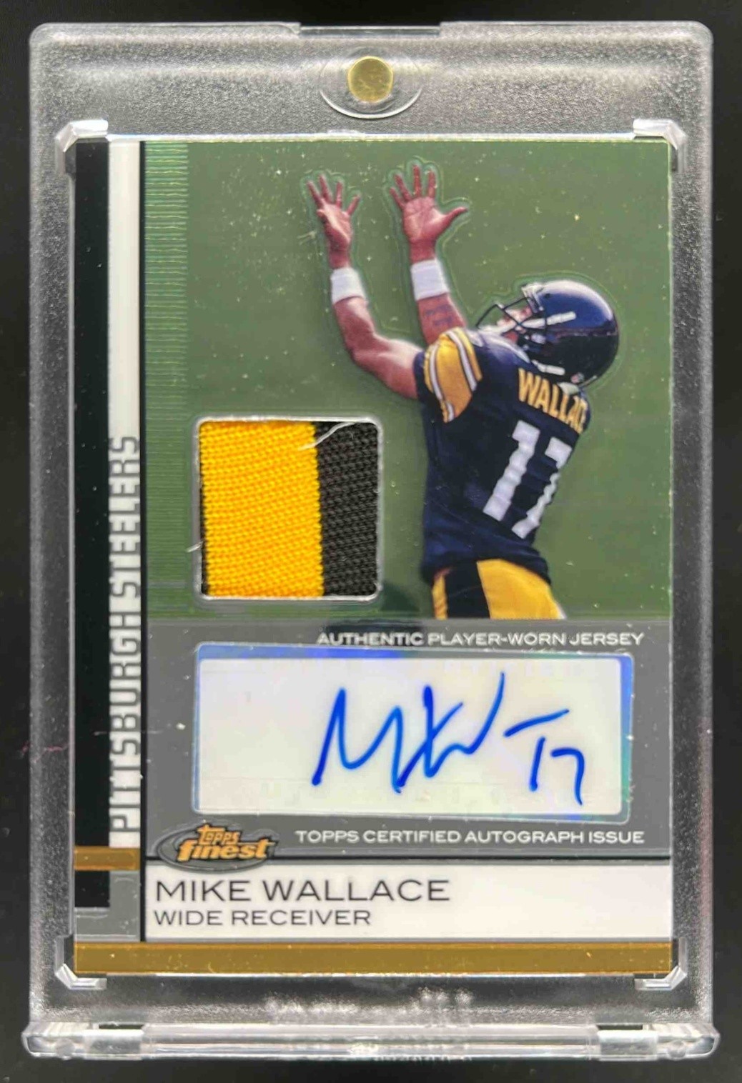 Mike Wallace Finest #63 Jersey Autograph