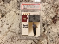 Tiger Woods Rookie 2001 Upper Deck Golf Williams World Challenge PSA 10 GEM MINT