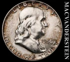1956 Silver Franklin Half Dollar - Scarce  Uncirculated  Lustrous  #L6778