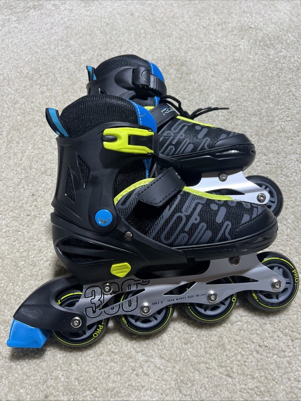 Flying Wheel Rush 360 Pro Skates Kids 4-7 Inline Skate Roller Blades Adjustable