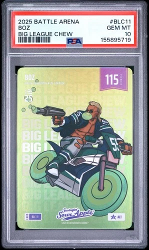 2025 BO JACKSON BATTLE ARENA BIG LEAGUE CHEW #BLC11 BOZ ALT ART PROMO PSA 10