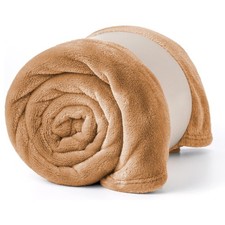 Large Fleece Blanket Sofa Bed Mink Throw Faux Fur Blankets Single Double King