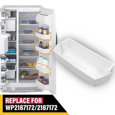 For WP2187172 Fit Whirlpool/Kenmore Refrigerator Door Bin - WHITE- 2187172