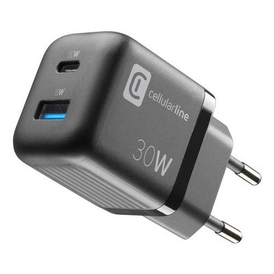 Cellular Line ACHUSBGAN2PD30WK MULTIPOWER MICRO 30W Black Charger