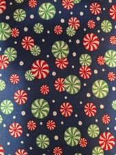 BTY Christmas Candy all over Cotton Fabric