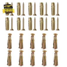 20 Pack Cinder Block Anchors with Screws Heavy Duty Masonry Wall Anchors for Con