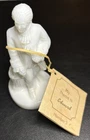 VTG Edward-Boyd Art Milk Glass Colonial Man Figurine #5 Name Milk White