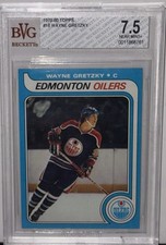 WAYNE GRETZKY 1979-80 Topps #18 Rookie Card BVG 7.5 HOF RC Near-Mint. rookie card picture