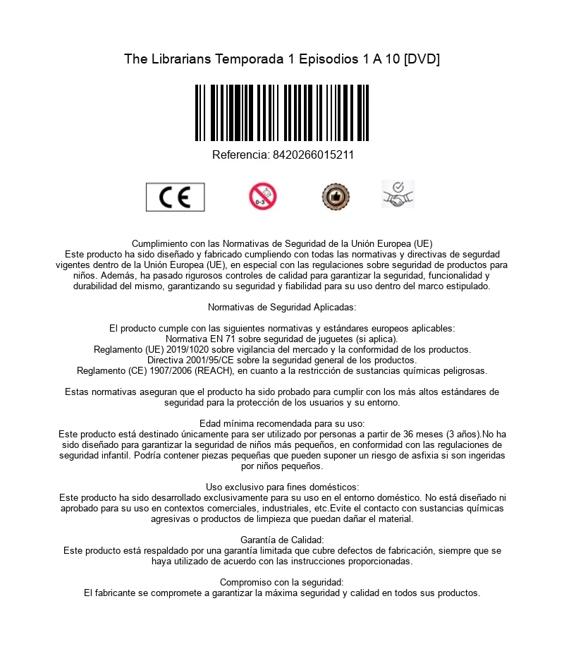 The Librarians Temporada 1 Episodios 1 A 10 [DVD] - Imagen 3 de 3