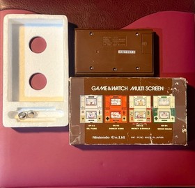 Nintendo Game & Watch MULTI SCREEN Donkey Kong Complete w/ Box & Manual Insert