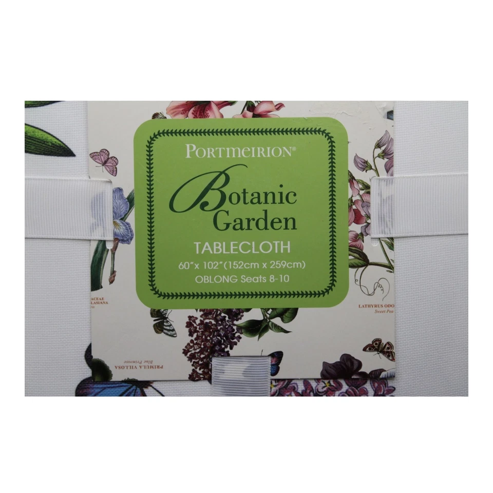 Mantel Portmeirion Jardín Botánico 60"x102" Nuevo en Paquete Foto 2 de 4