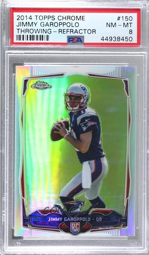 2014 Topps Chrome TOPPS CHROME THROWING-REFRACTOR #150 Jimmy Garoppolo front