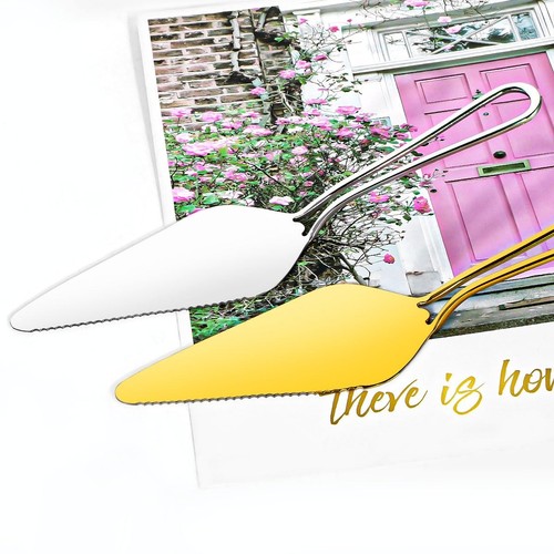 Spatula Stainless Steel 18/0 Cake Server Pie Cutter Holder Transfer Serrated - Picture 5 of 9