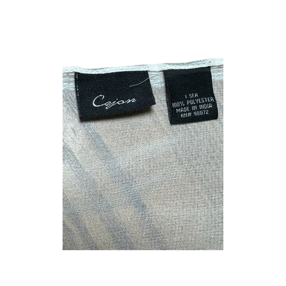 Mantón envolvente blanco transparente para mujer acento de estrás envoltura de noche brillo navideño Foto 3 de 4