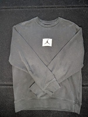 Jordan Essentials Fleece Crewneck Sweatshirt Black Sweatshirts Men's Size Small