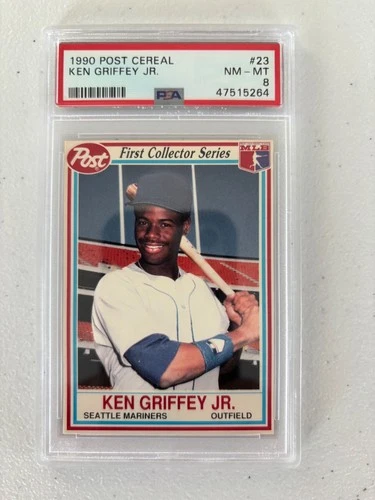1990 POST CEREAL BASEBALL #23 KEN GRIFFEY JR. PSA 8 NM-MT