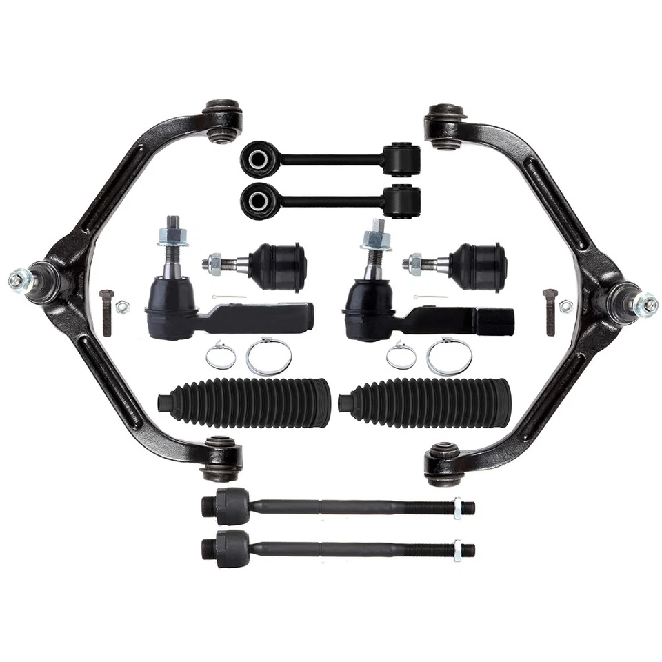 12x Front Control Arm Ball Joint Tie Rod End Sway Bar For 02-04 Jeep Liberty Foto 2 de 4