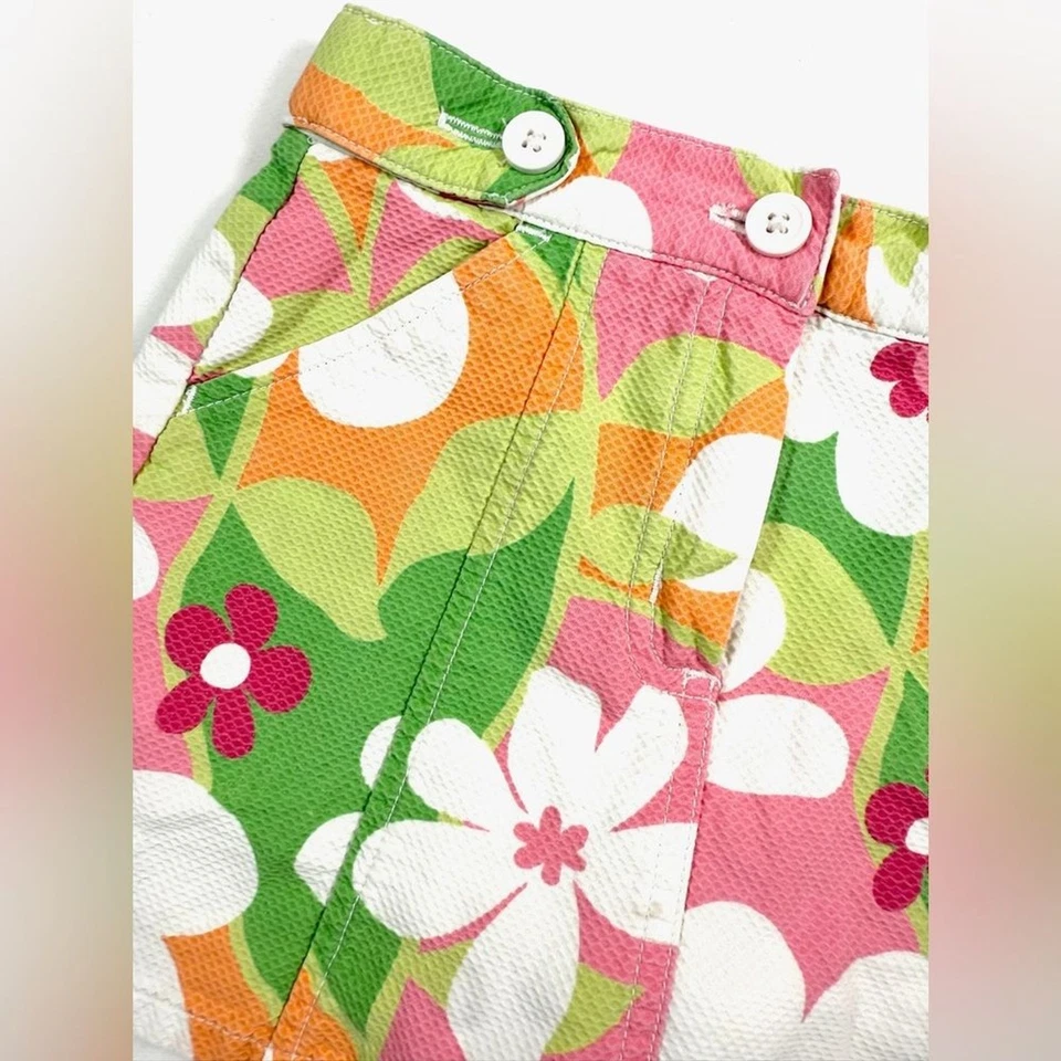 Pantalón Corto Carga GYMBOREE Niñas Primavera Divertida Colección Floral Inspirado en Y2K Talla 4 Foto 4 de 4