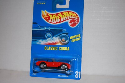 HOT WHEELS - COLLECTOR # 31 - CLASSIC COBRA- MINT ON CARD | eBay