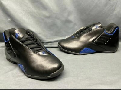 Adidas TMAC 3 Restomod Basketball Shoes Black Royal Blue Men's
