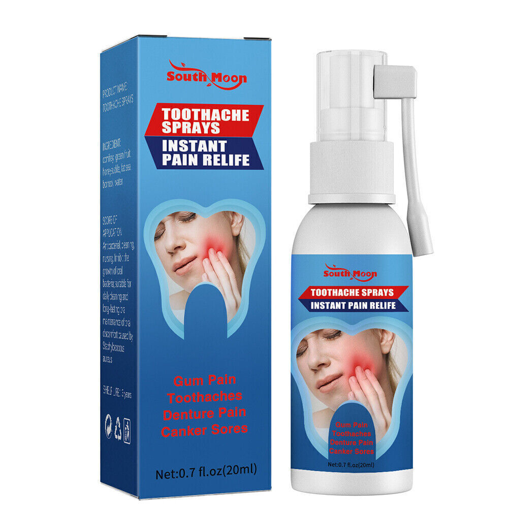 Spray mal di denti sollievo dal dolore istantaneo cura dei denti orali...
