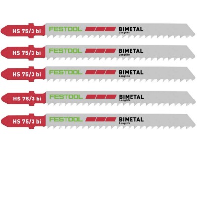 Festool Stichsägeblatt HS 75/3 BI/5 für PS 300, PSB 300, PS 400, PSC 400, uvm.