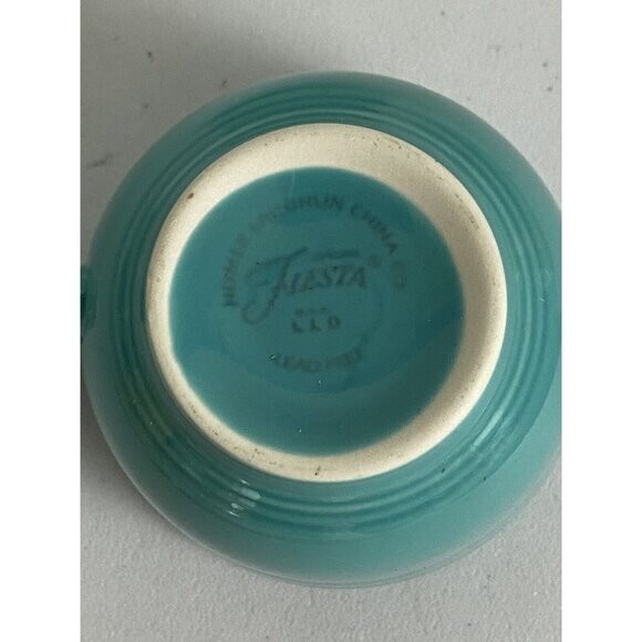 Fiestaware Fiesta Homer Laughlin China Cup and 6" Saucer Set Turquoise USA