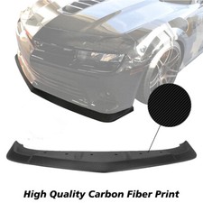 New Fits 14-15 Chevy Chevrolet Camaro Zl1 Style Front Bumper Lip - Carbon Print