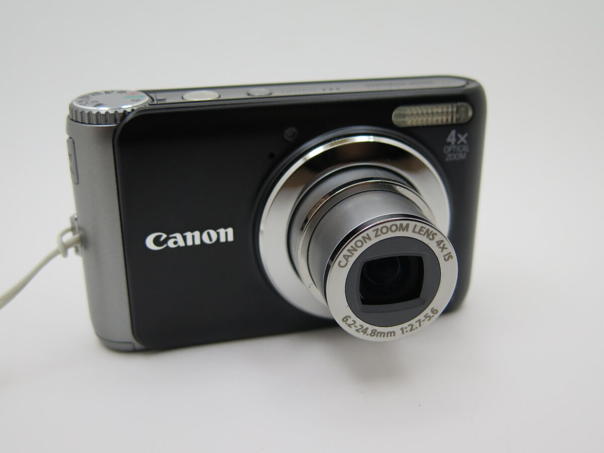 Canon Powershot A3150 IS Digital Camera 12.1MP Black Working Canon Powershot A3150 IS Digital Camera 12.1MP Black Working