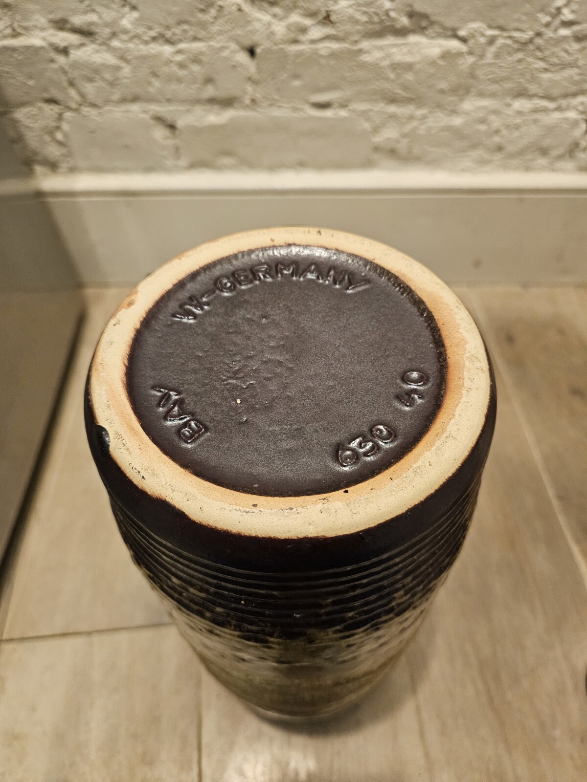 West German Bay Fat Lava Drip Glaze Floor Vase 630 40 cm eBay