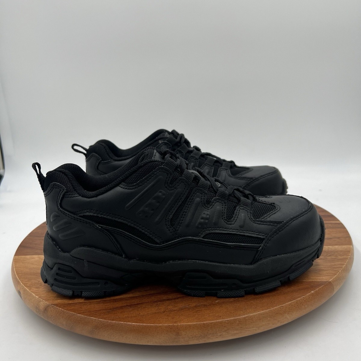 Size M Carolina Womens Slip Resistant Steel Toe Black Athletic Work  Sneakers