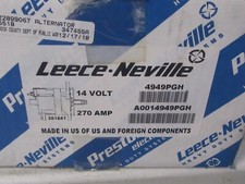 New Genuine Oem Prestolite Leece Neville Alternator 14v 270 Amp A0014949pgh