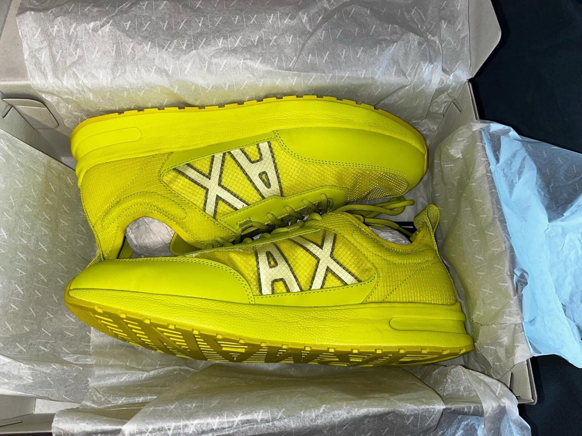 Armani Exchange A/X Men's Fashion Sneakers XUX208 XV811 Yellow