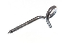 Pigtail Swing Hooks Screw In BZP Bright Zinc Plated Steel | Onestopdiy New