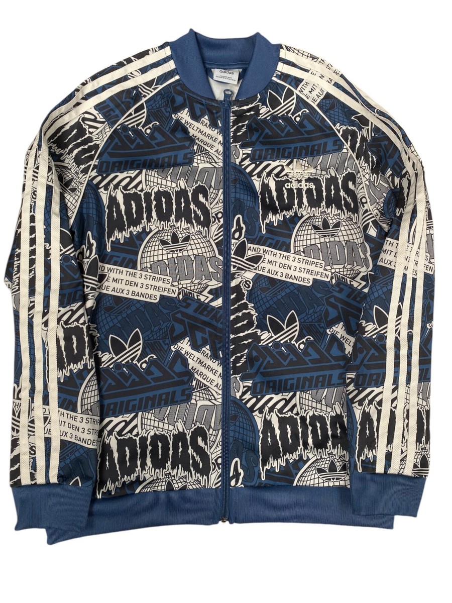 adidas printed track jacket