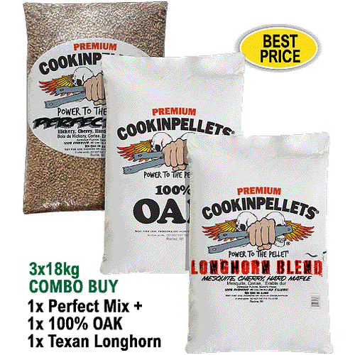 CookinPellets Perfect Mix Premium Smoker Pellets for ALL makes BBQ Smoker Grills - Foto 30 di 31