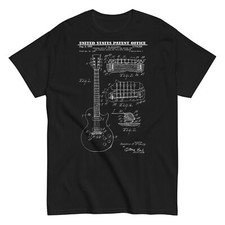 T-shirt classica unisex GIBSON LES PAUL GUITAR PATENT 1955