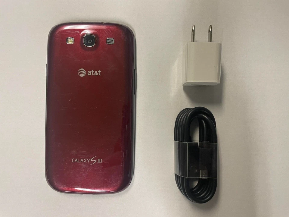 Samsung  Galaxy  S3  i747  16GB GSM unlocked RED , Complete - Image 2 of 2