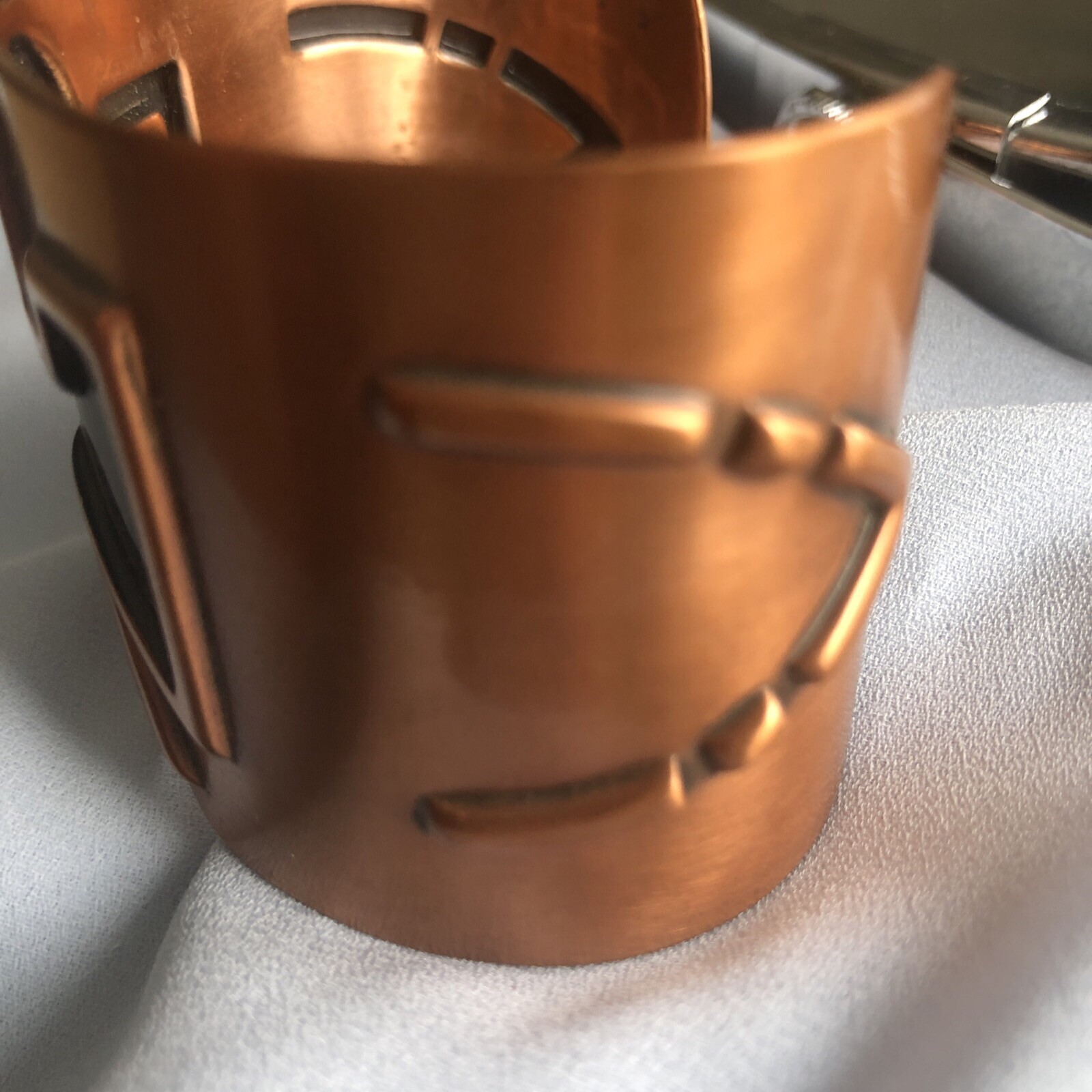 Vintage Solid Copper Southwest Native American Tr… - image 11