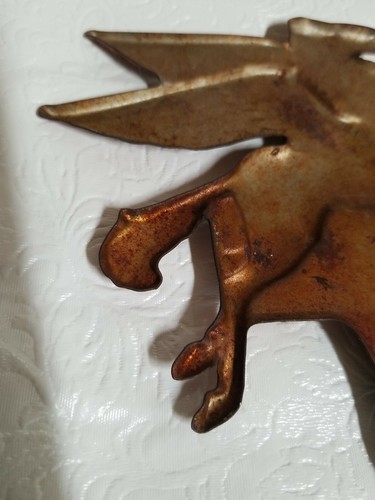Mobil Pegasus Vintage Antique License Plate Topper Original Drive Safely - Picture 5 of 7