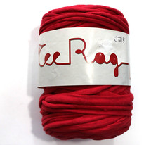 Euro Yarns Tee Rag Col Red 100 Cotton 11oz,