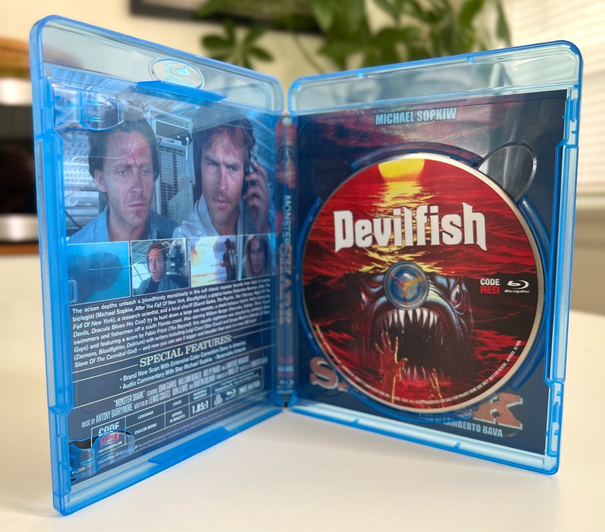 DEVILFISH aka MONSTER SHARK Blu-ray CODE RED Original Release