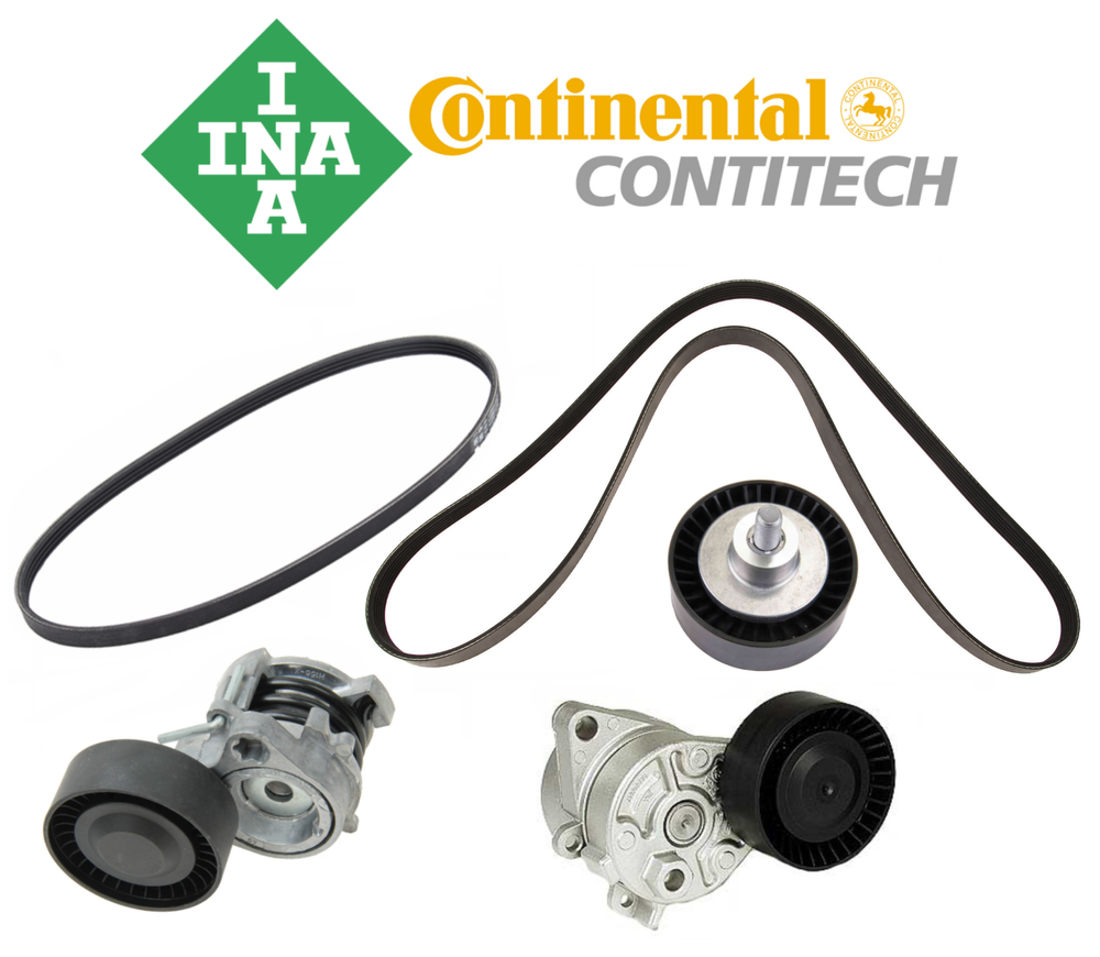 OEM BMW E60 525i 530i Belt Tensioner Alternator AC Idler Pulley Kit