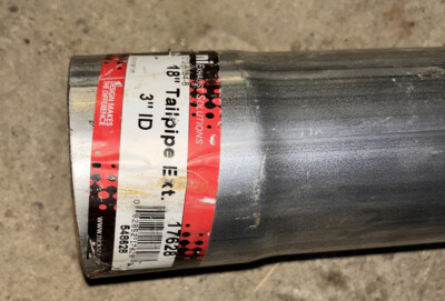 NICKSON INC 18' TAILPIPE EXT 3' ID - 17628