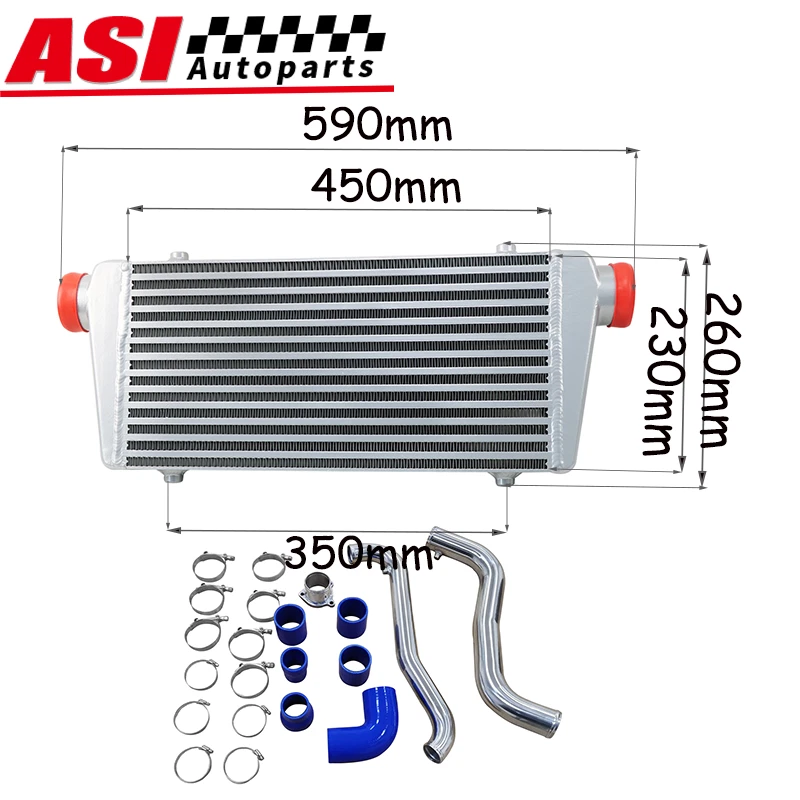 Turbo Intercooler Kits Fit 2005-10 Mitsubishi Triton ML MN L200 4D56 Diesel 2.5L - image 2 of 4